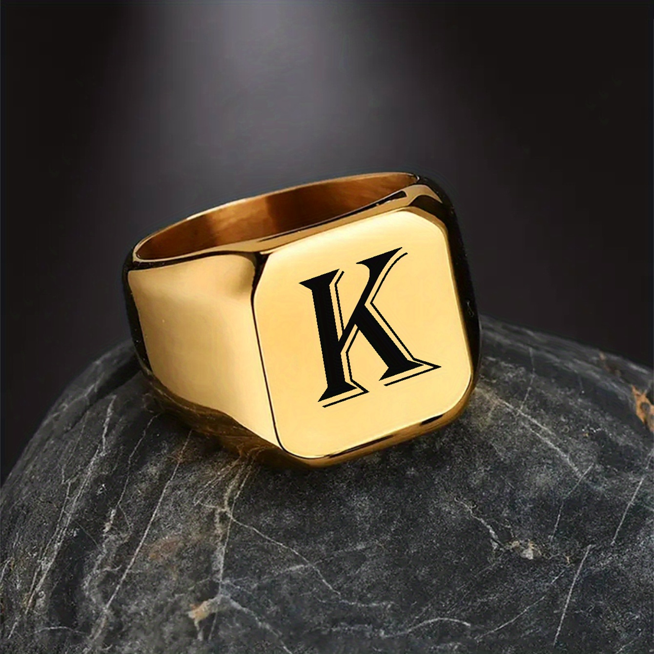 Classic Gold Alphabet K Bracelet