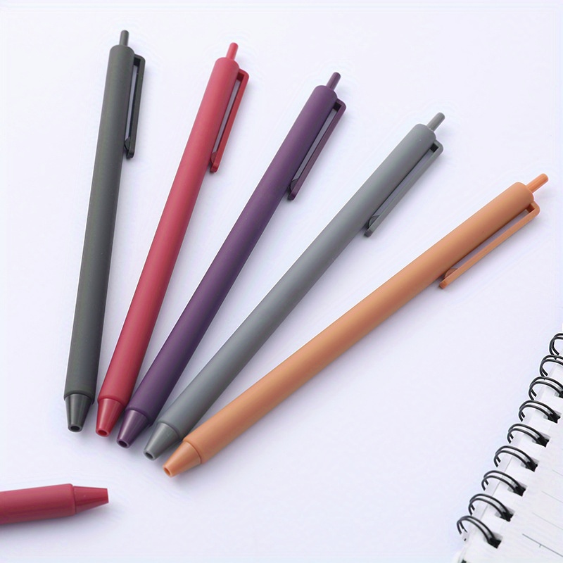 Simple Retro Color Push Large Capacity Color Push Pen Neutral Pen