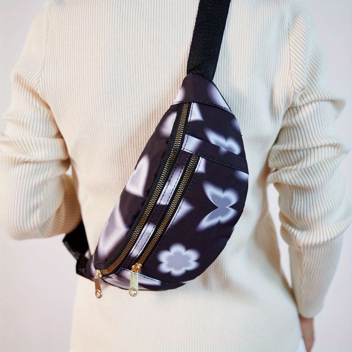 Fanny Pack Belt Waist Bag Crossbody Chest Sling Shoulder Pouch