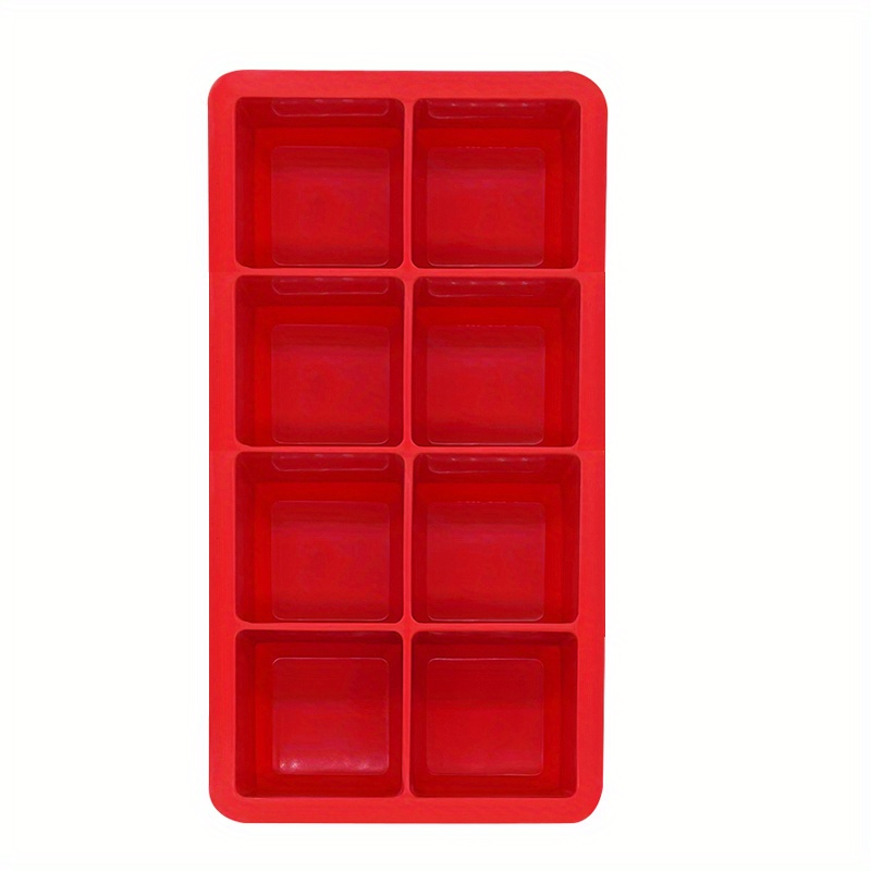 2pcs Silicone Ice Cube Trays,Easy Release Large Ice Cube Tray,Ice