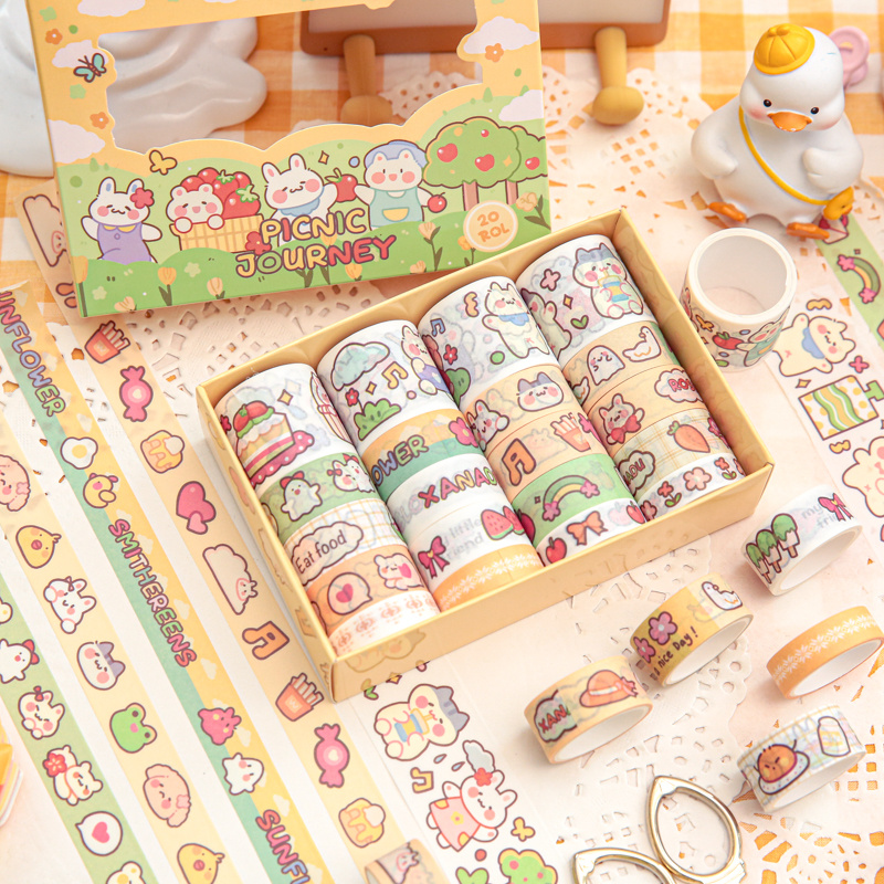 10 PCS Wholesale Cute Cartoon Tape Children Small Colored Tape Send Mixed  Office Stationery Gift - AliExpress