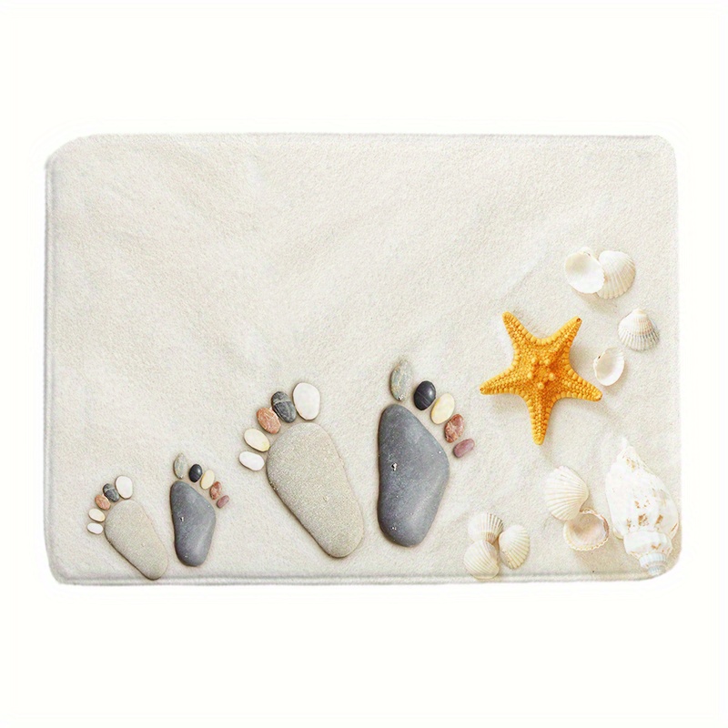 Beach Bathroom Rugs, Seashells Starfish Rubber Bathroom Mat Runner, Machine  Washable Fast Drying Bath Mats For Bathroom, Absorbent Bath Mat Beach Rug  For Door Bathtub Toilet - Temu