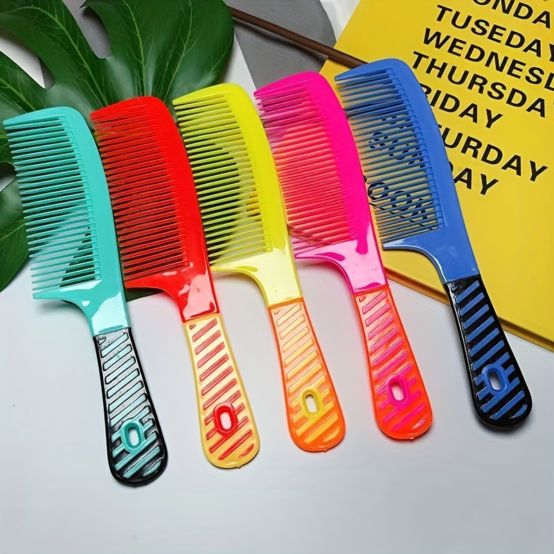 

2/4/6pcs Plastic Hairdressing Comb Hair Styling Comb For All Hair Types Colored Detangling Hair Comb