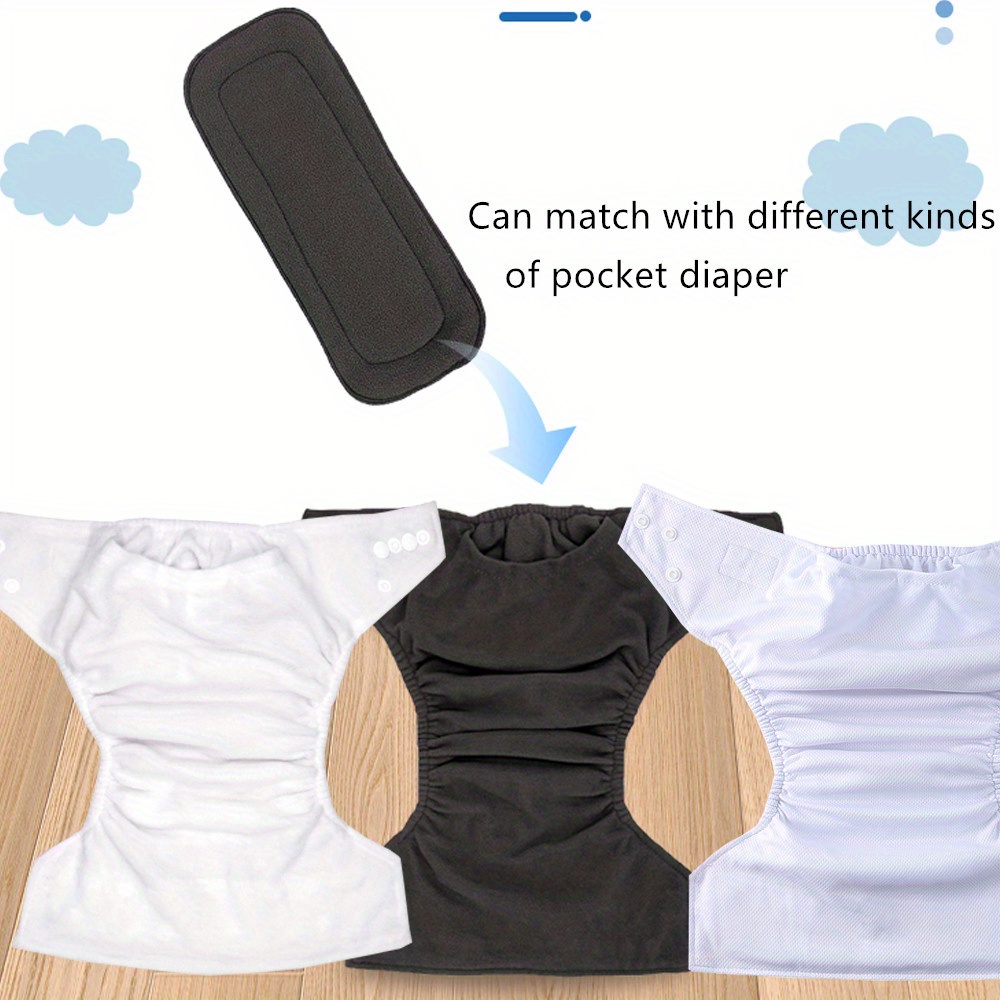 2pcs 5 layer bamboo charcoal inserts for cloth diaper details 1