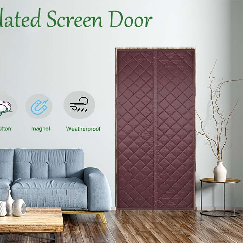 Winter Door Curtain Autumn And Winter Oxford Free - Temu