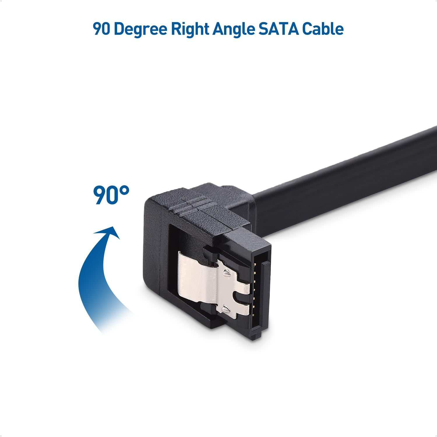 6.0 Gbps Sata Iii Cable 90 degree Right Angle Sata Cable - Temu