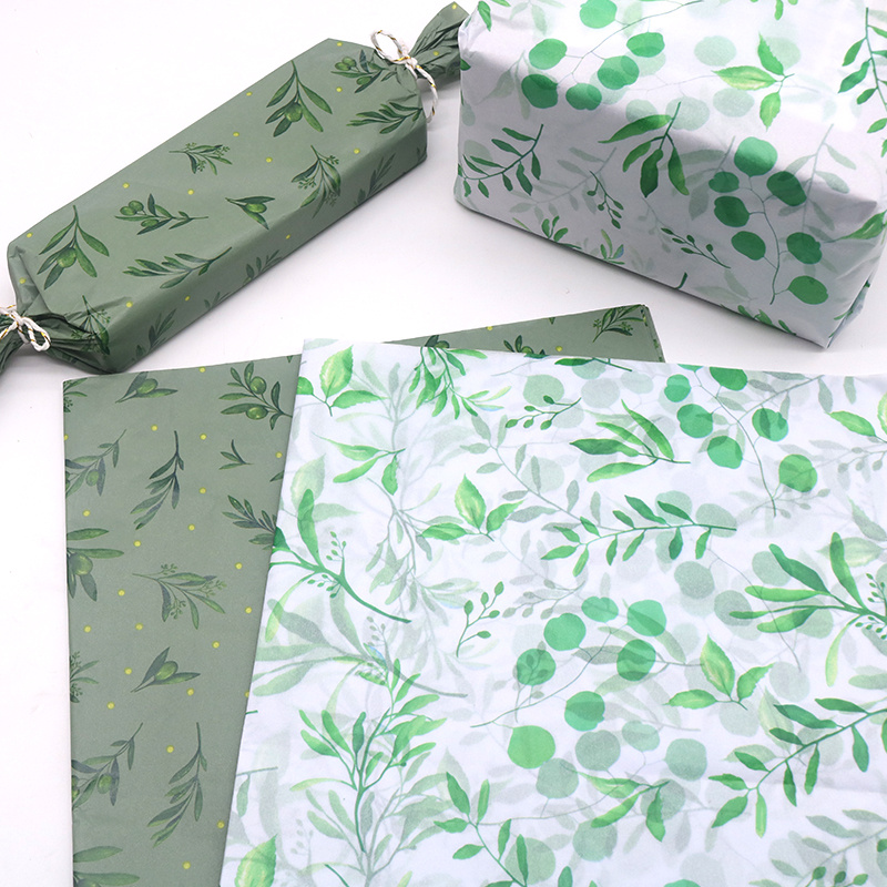 100 hojas de papel de seda de la serie verde para envolver regalos, papel  de seda verde sólido de Navidad para bolsas de regalo para bodas,  festivales