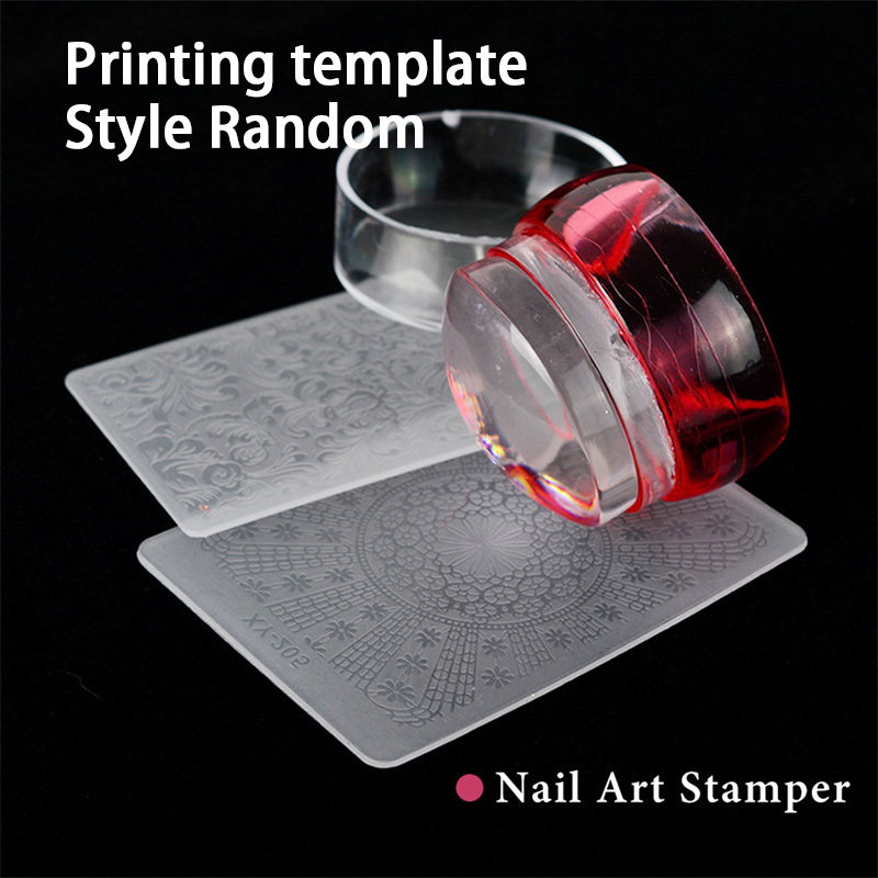BORN PRETTY Nail Art Stamping Stamper W/Scraper Double-Head Silicone Nail  Tools
