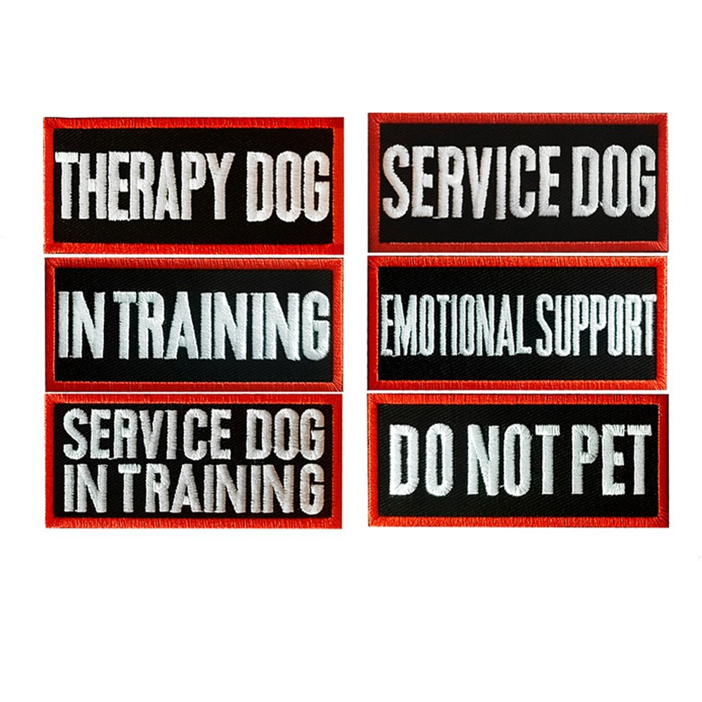 Pet Harness Magic Embroidered Tape Patches Creative Letter Temu