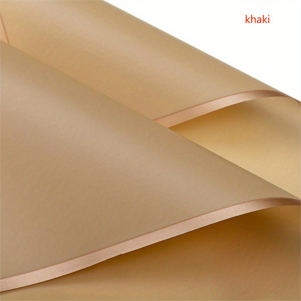 Color Flower Wrapping Paper Gold Edge Waterproof - Temu