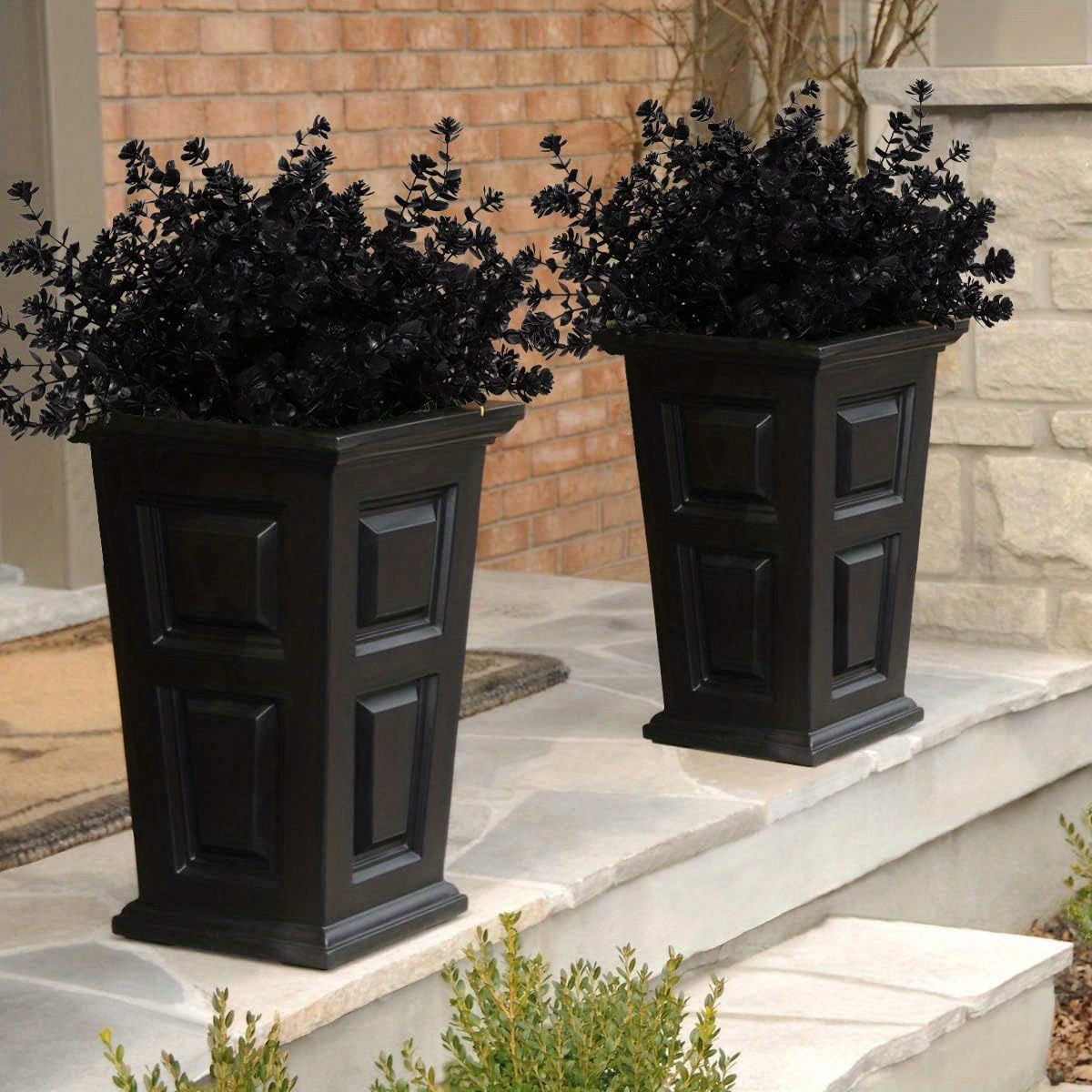 8 Bundles Artificial Flowers Outdoor Fake Plants Artificial Temu