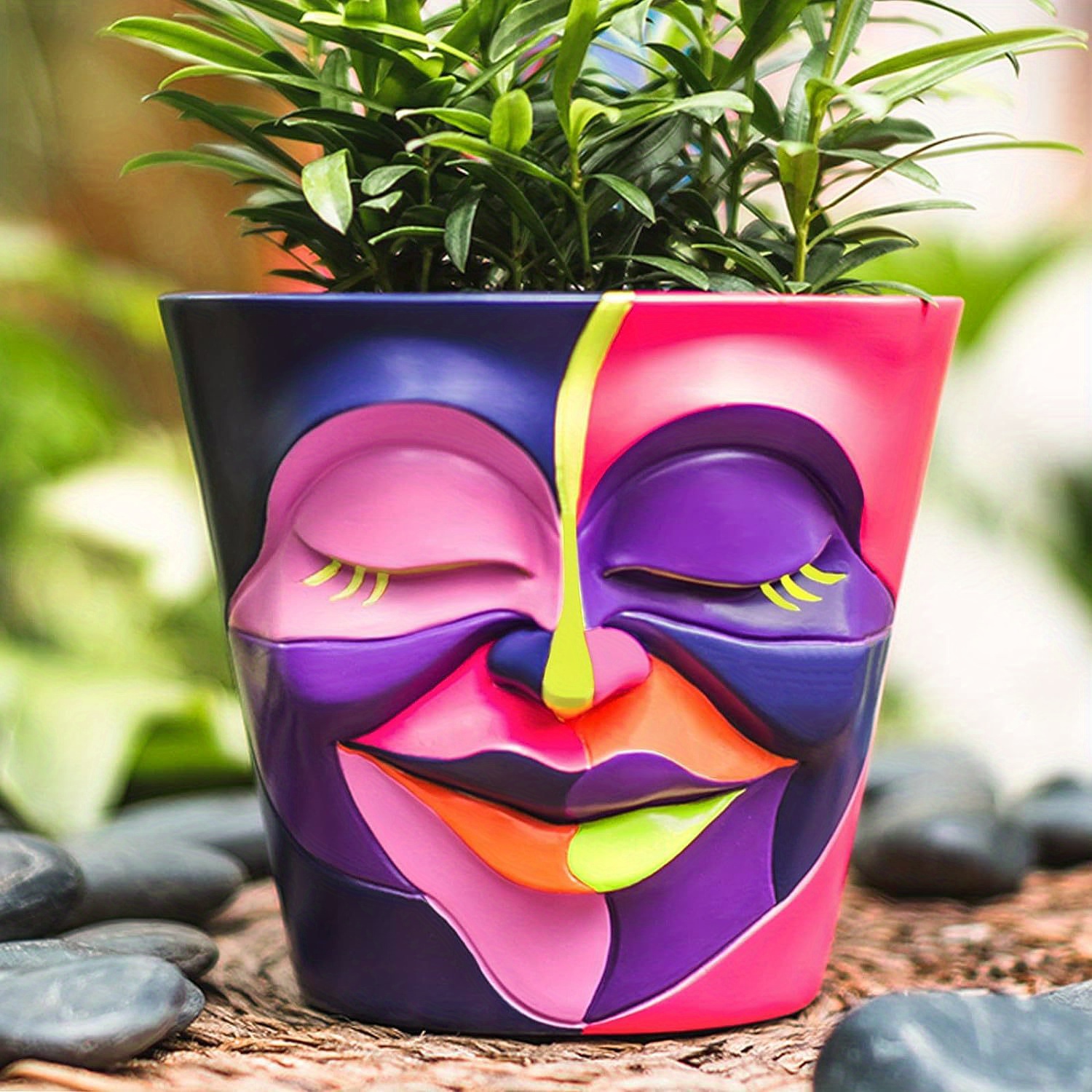 Pot de plante d'intérieur personnalisé avec art arc-en-ciel, cadeau unique  de pot de plante pour couple, cadeau d'anniversaire de pot de fleurs et d' herbes, cadeau de jardinage pour elle -  France