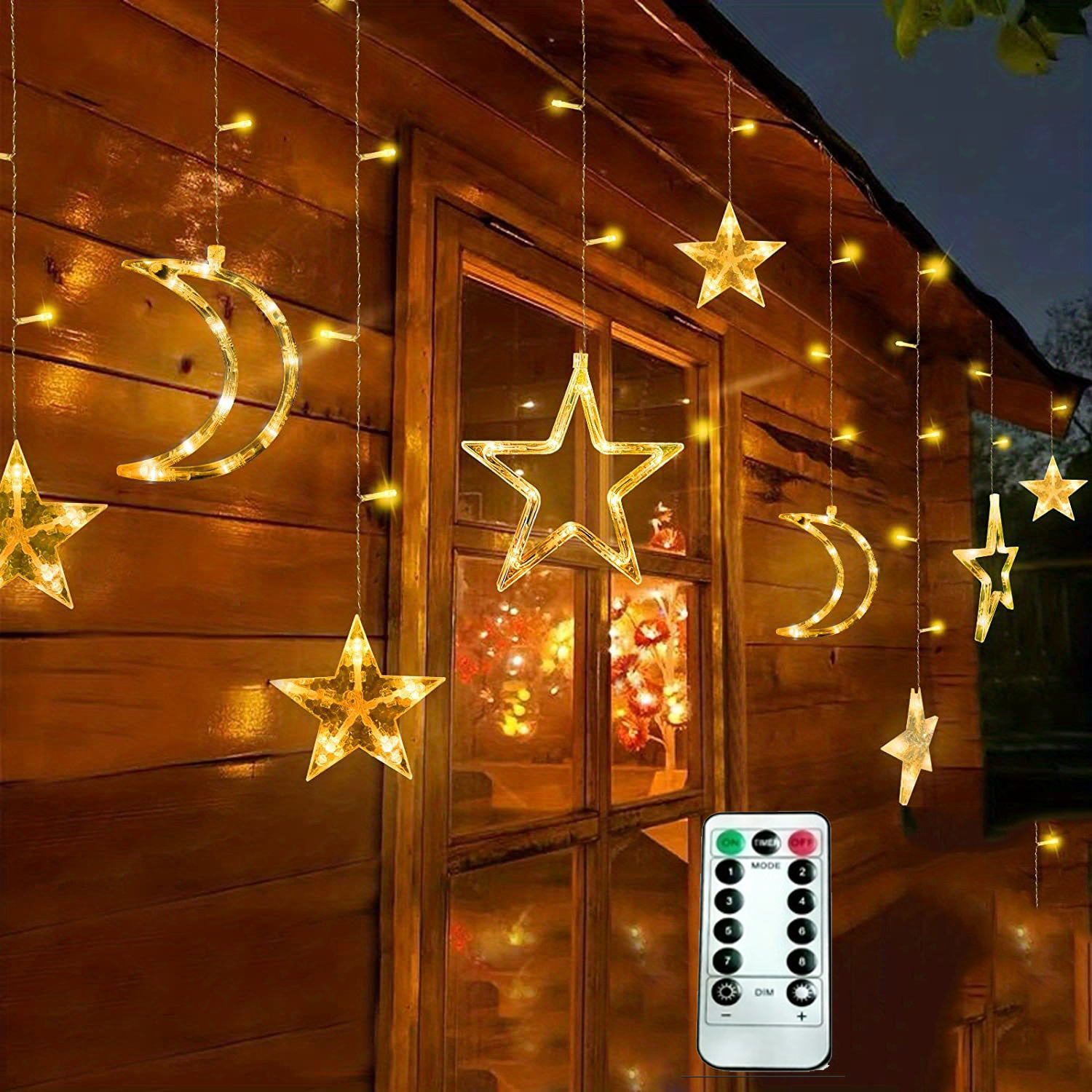 Ramadan Decor Red Kerosene String Lights pour camping, chambre, salon,  Ramadan Décorations Lumière - 20 Led