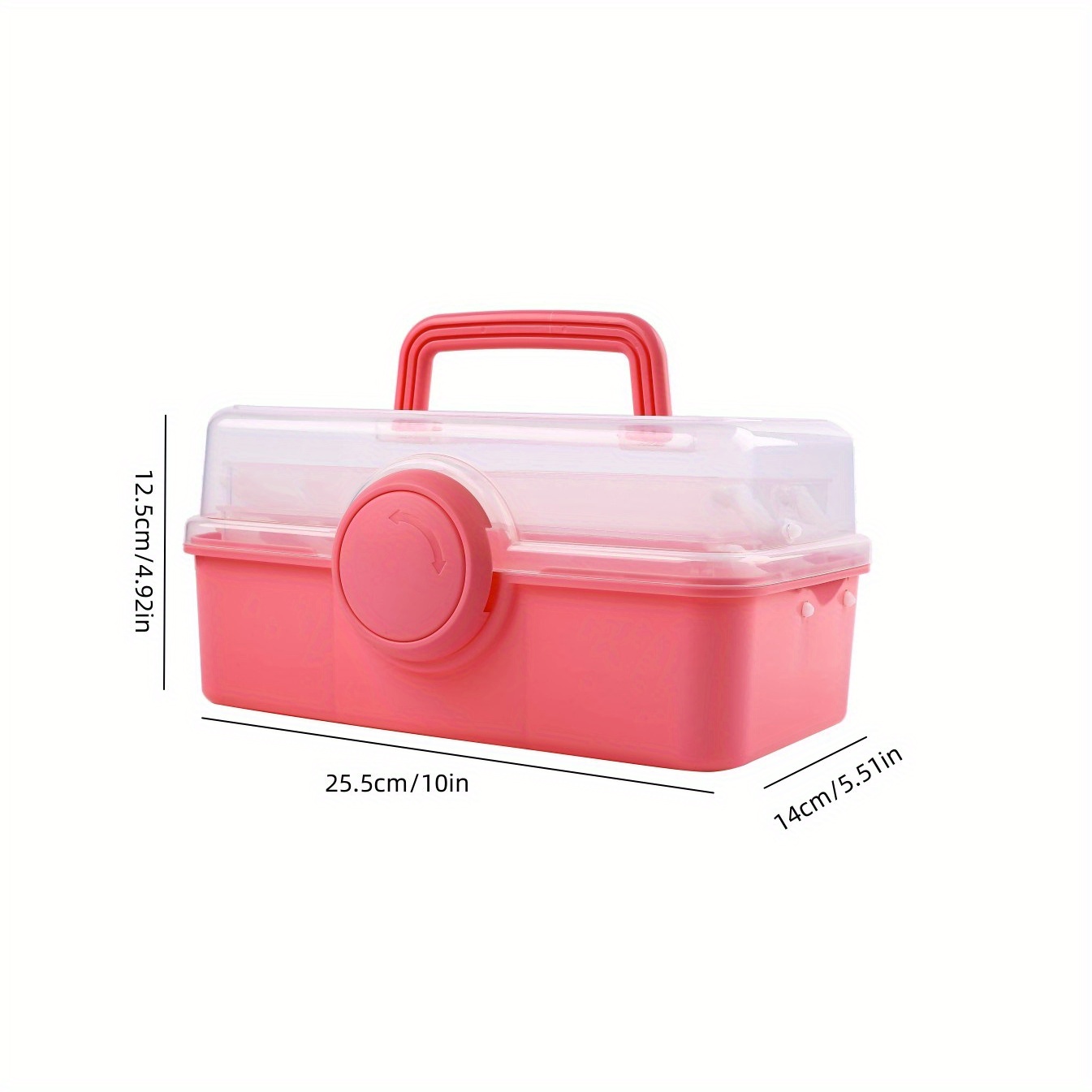 Pink Large Plastic Storage Bin, Pack Of 3