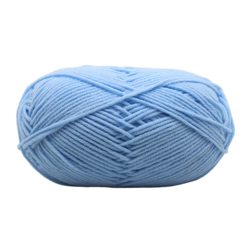  1PCS Yarn for Crocheting,Soft Yarn for Crocheting,Crochet Yarn  for Sweater,Hat,Socks,Baby Blankets(Blue NO Hook)