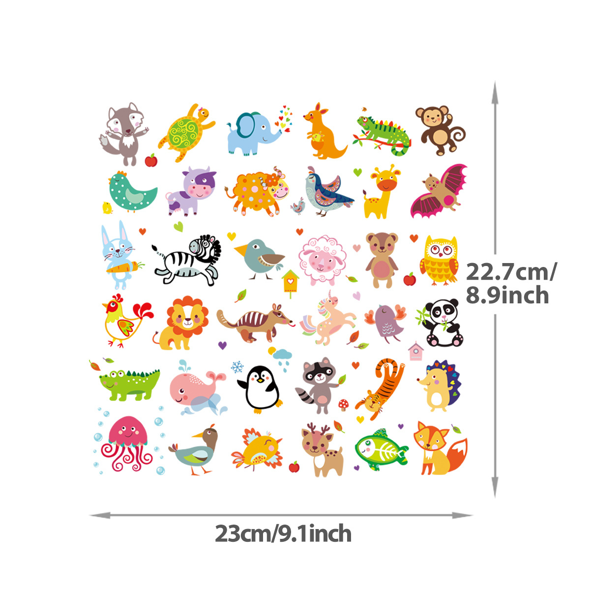 1pc Cartoon Animals Ironing Stickers Diy Heat Transfer Patch For Clothing T-shirt Pants Backpack Sleeve Cover Pillow Curtain