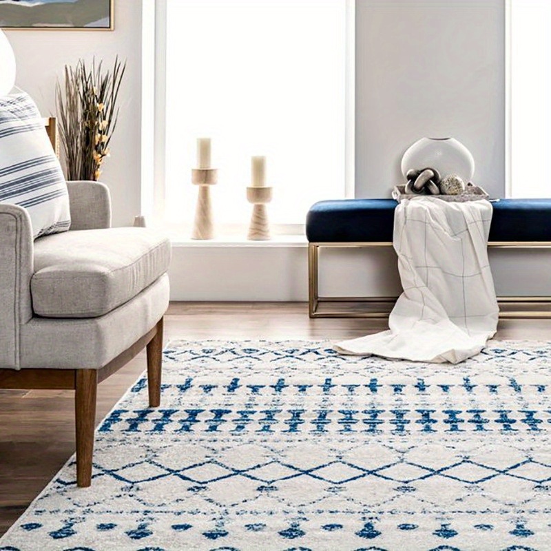 Lahome - Alfombra redonda marroquí, lavable, pequeña, suave,  antideslizante, decoración para baño, cuarto infantil, sala, dormitorio y  entrada (4