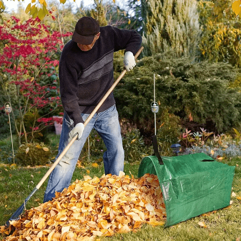 Leaf Bag for Collecting Leaves, Reusable Heavy Duty Gardening Bags, Yard  Waste Tarp Garden Lawn Container Gardening Tote Bag-Tarp Trash