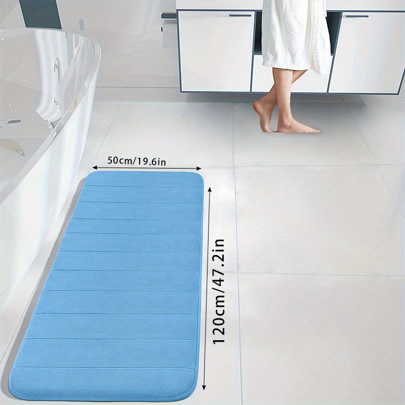 Non Slip Large Bath Mat Waterproof Memory Foam Mats Soft Absorbent Pedestal  Rugs