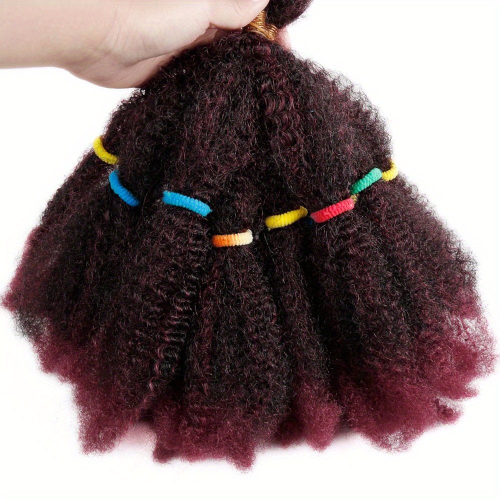 One Pack Afro Kinky Hair Bulk Natural Black Crochet Hair - Temu Canada