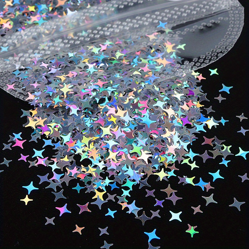 Mix Glass Holographic Paper Diy Resin Jewelry Accessories - Temu