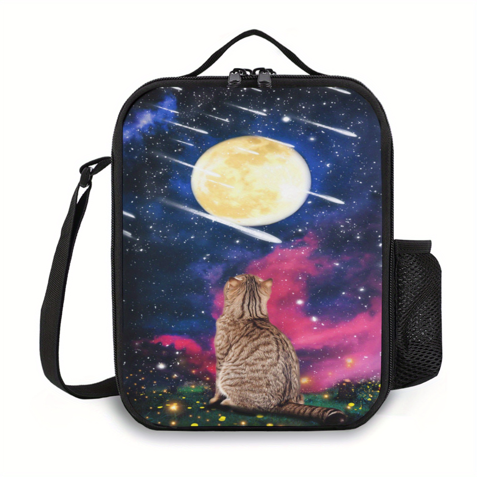 3D Animal Printed Lunch Bag Funny Pattern Insulated Tote Waterproof Organizer
