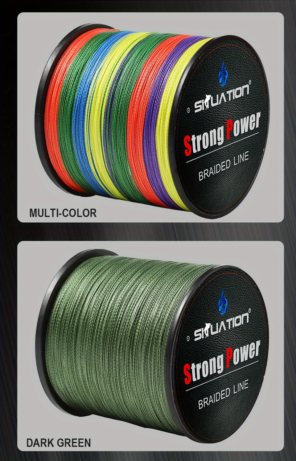 4 Stands Super Strong Braided Fishing Line Tensile Strength  300Meters/328Yards 6LB Purple