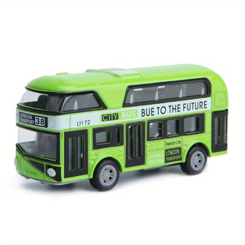 Juguete de autobús para niños, autobús de juguete de doble capa para niños  1:90 con solución innovadora ligera