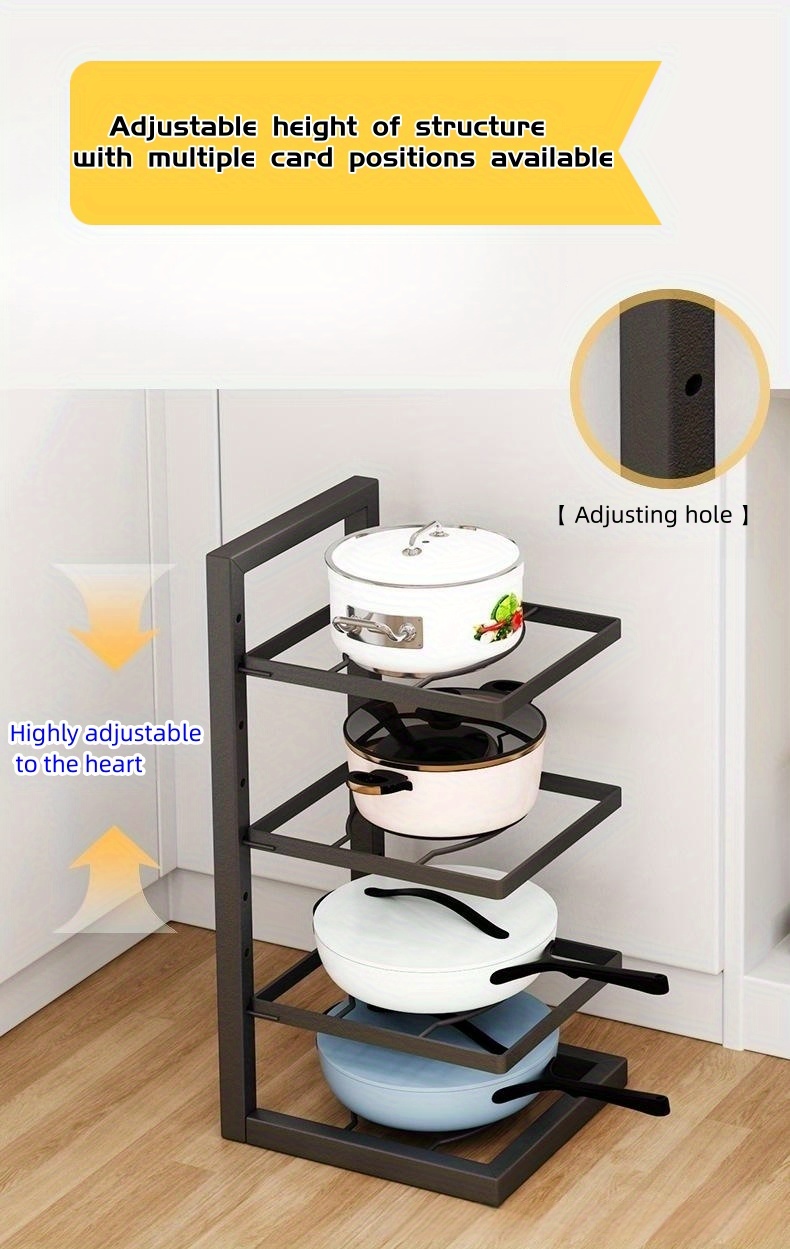 Kitchen Accessories Shelving Home Floor Multilayer Pot Storage