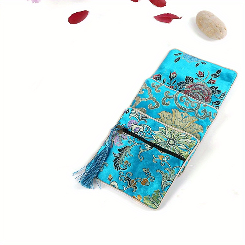 Embroidered Jewelry Storage Bag, Portable Bracelet Storage Soft