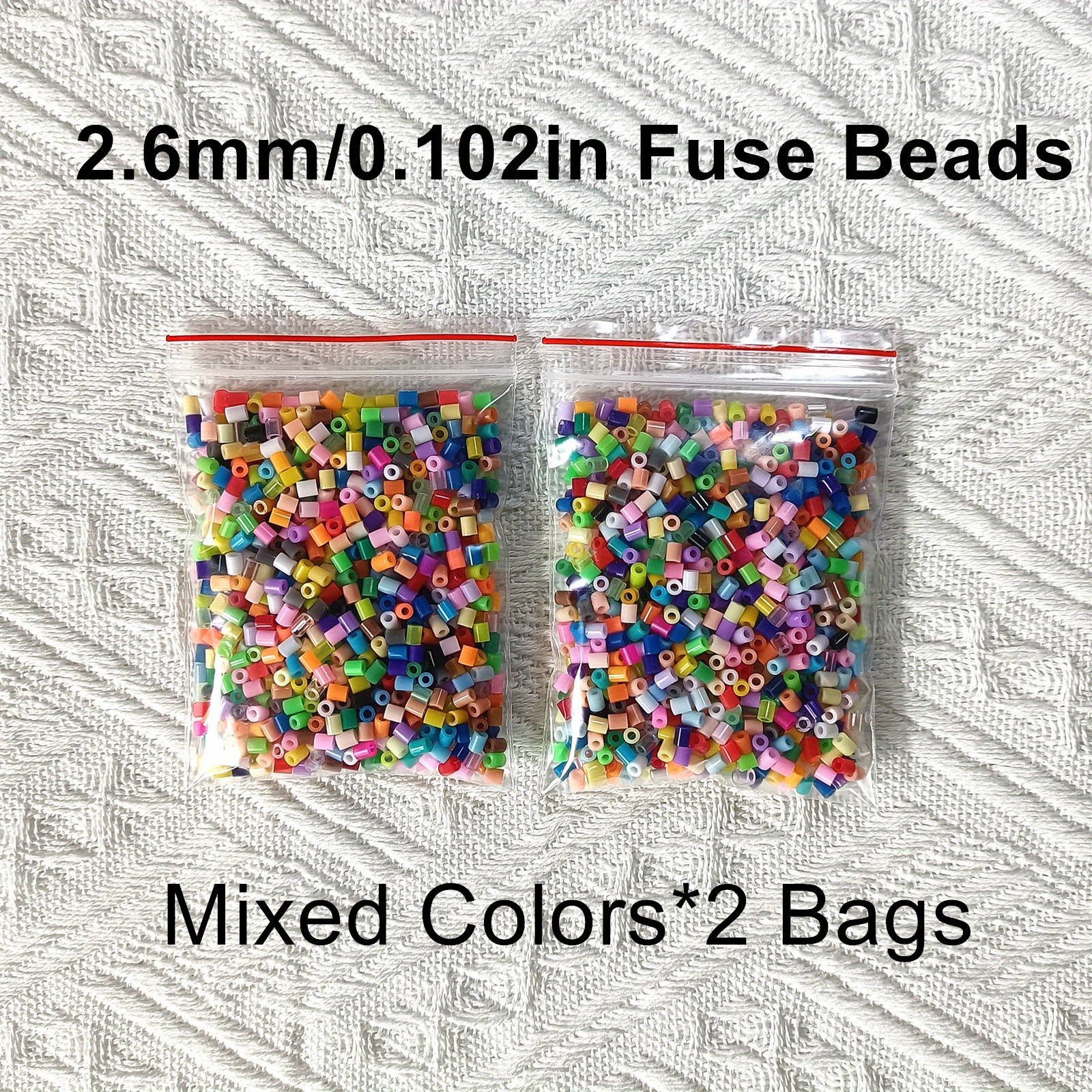 2.6mm Mini Cuentas 1000PCS Negro/Blanco Colores Pixel Art Fuse Beads Para  Niños Regalo Hama Diy Rompecabezas De Hierro
