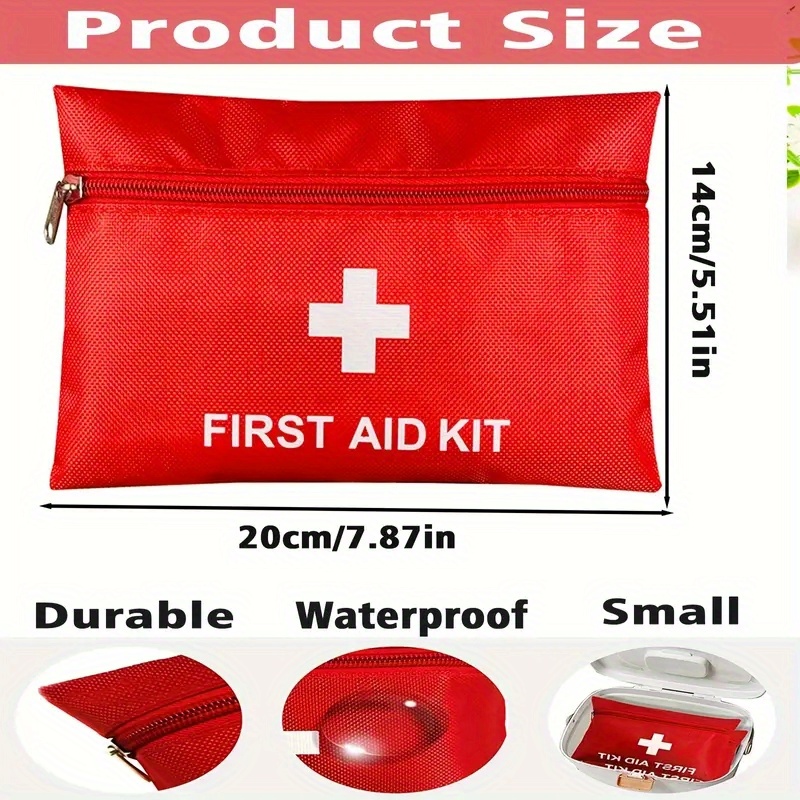 276PCS Personal First Aid Kit for Car Emergency Supplies Mini Compact Bag  for Backpack, Basic Camping Essentials Survival Kit for Hiking Travel