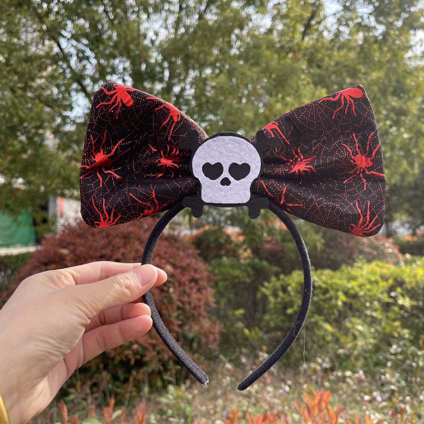 Skull Pattern Bowknot Headband Head Hoop Halloween Hair Accessories For  Girls Women - Temu Netherlands