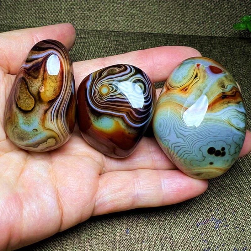 Natural Wired Agate Crystal Stone Home Decor Best Gift Temu