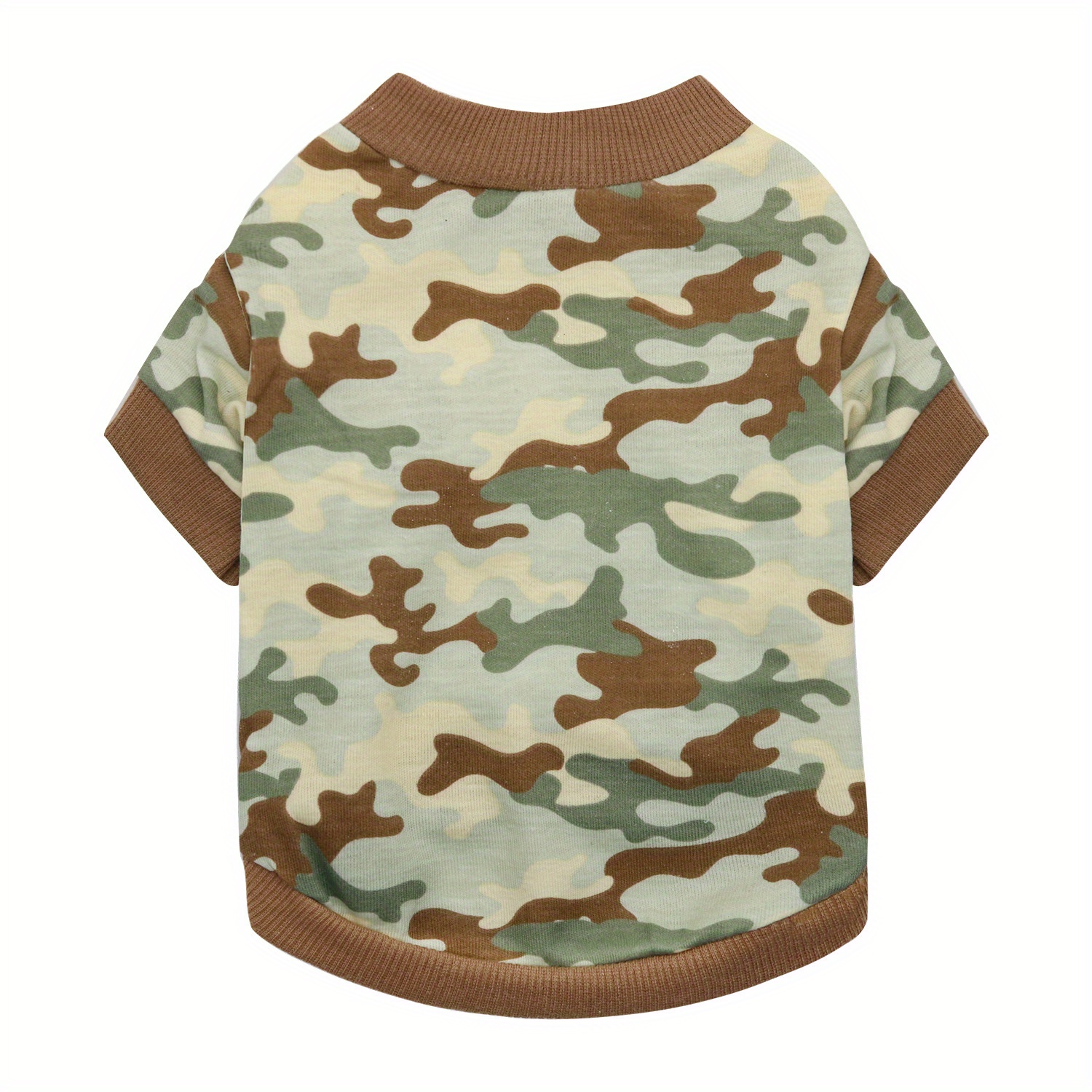 PAIDEFUL Army Green Dog Hoodie Hooded Tee Shirt Small Dog Clothes  Camouflage Soft Cotton Tank Tops Pet Clothing Boys Girls Camo S