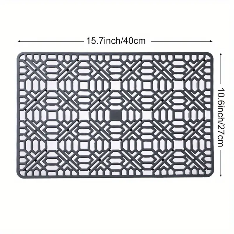 Silicone Sink Mat Large Size Hollow Silicone Sink Protector - Temu