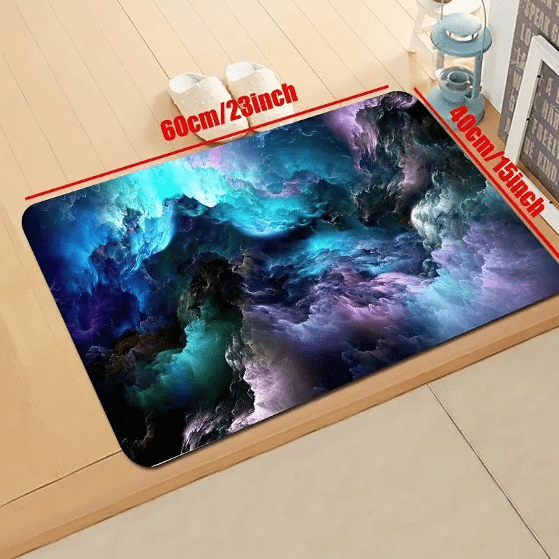 Universe Nebula Sky Kitchen Rug 3d Modern Style Living Room Carpet