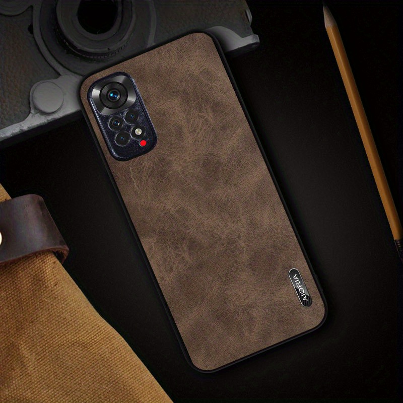 Vzdržljiv lahek ovitek za telefon iz PU usnja za Xiaomi Redmi Note 11 Pro 11S