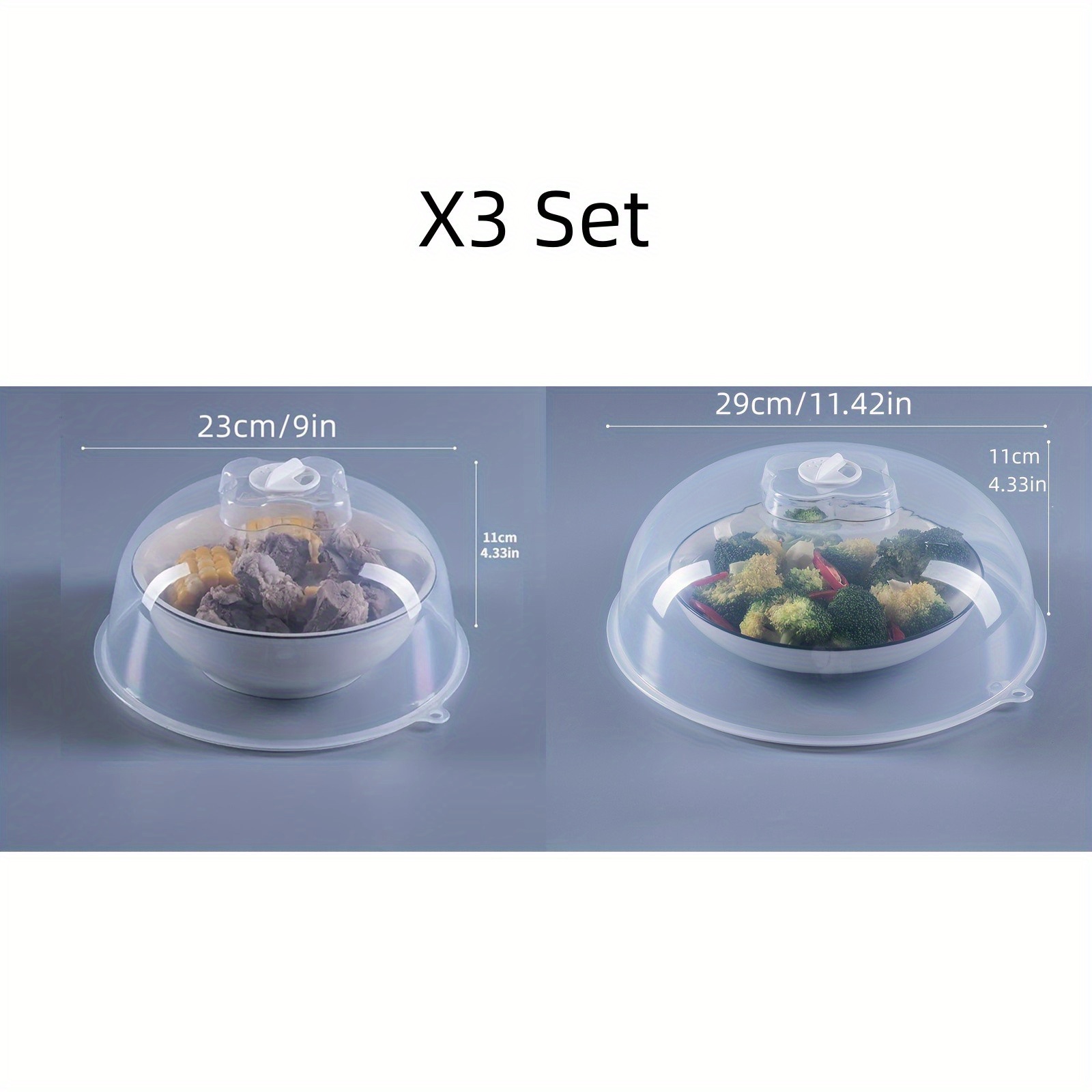 Microwave Heating Insulated Vegetable Cover Leftover Food Cover