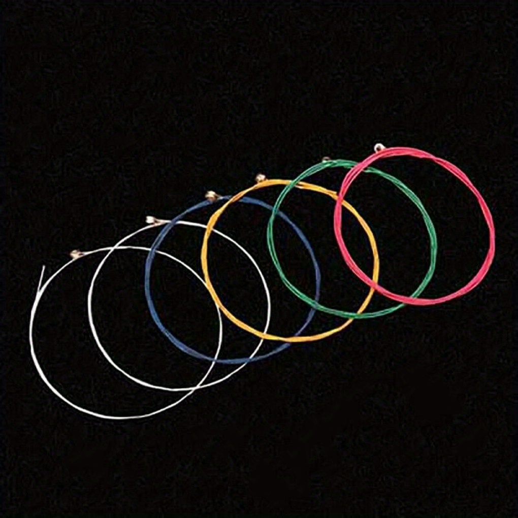 6pcs/set of high-quality acoustic guitar strings - a set of 6 replacement copper guitar strings | high-quality accessories suitable for acoustic guitars