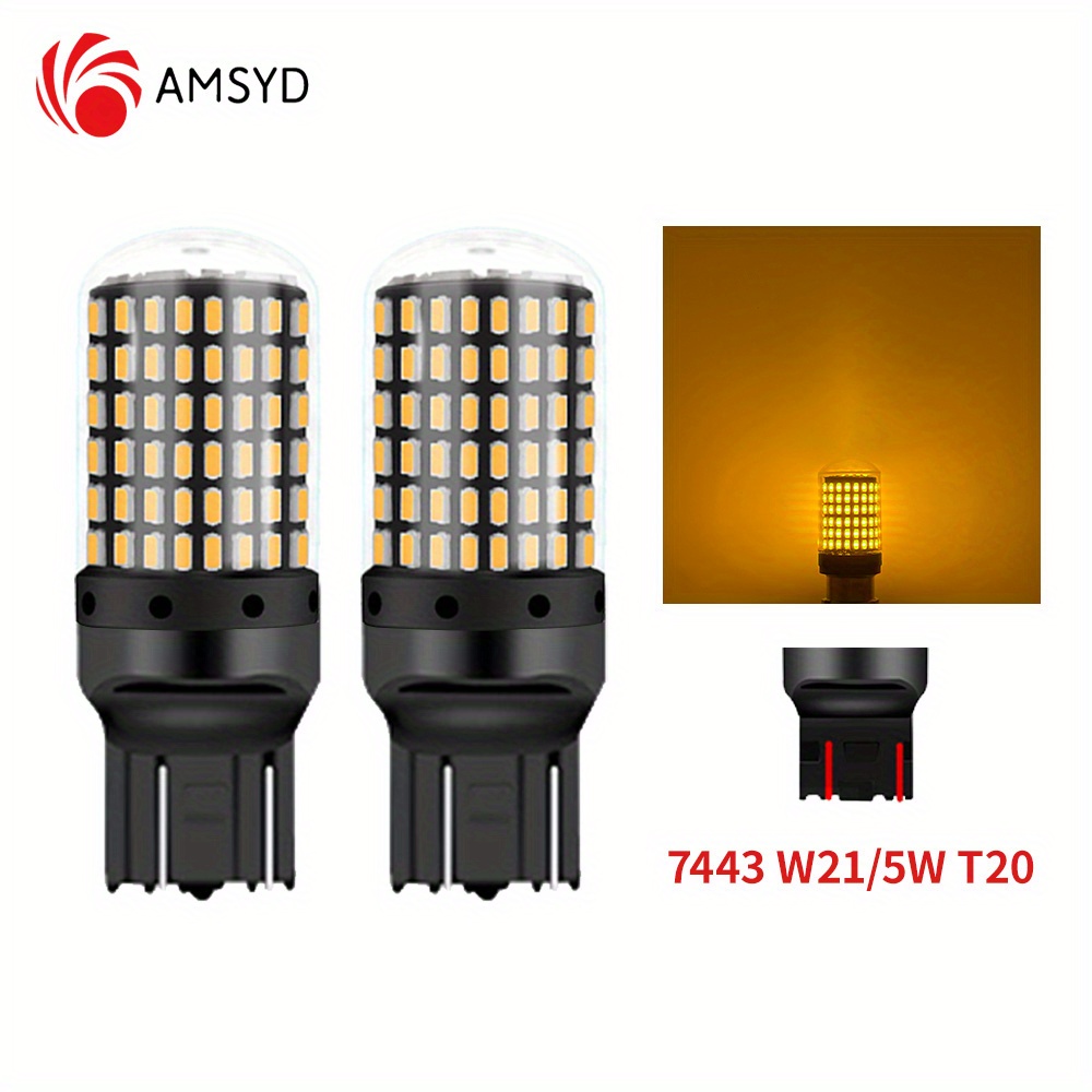 LED Car Lights Bulb  MAXGTRS - 2× 1156 BA15S P21W T20 7440 W21W