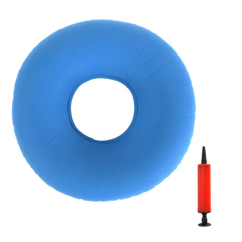 Pro Inflatable Rubber Ring Round Seat Cushion Medical Hemorrhoid Pillow  Donut,Blue 