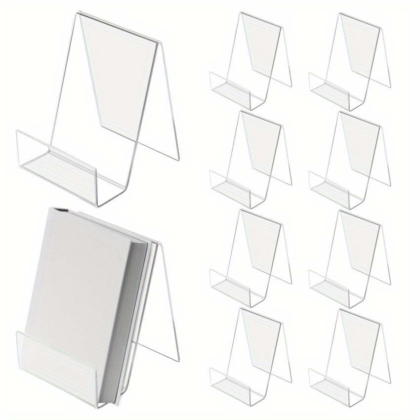 Clear Acrylic Book Stand Without Ledge Clear Acrylic Display - Temu