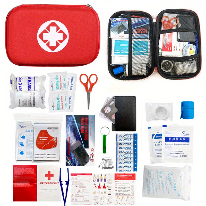 TRITFIT SPORTS - Kit de primeros auxilios de 311 piezas, kit de  emergencia, botiquín de primeros auxilios para coche, suministros  esenciales, botiquín de primeros auxilios para el hogar, botiquines de  primeros