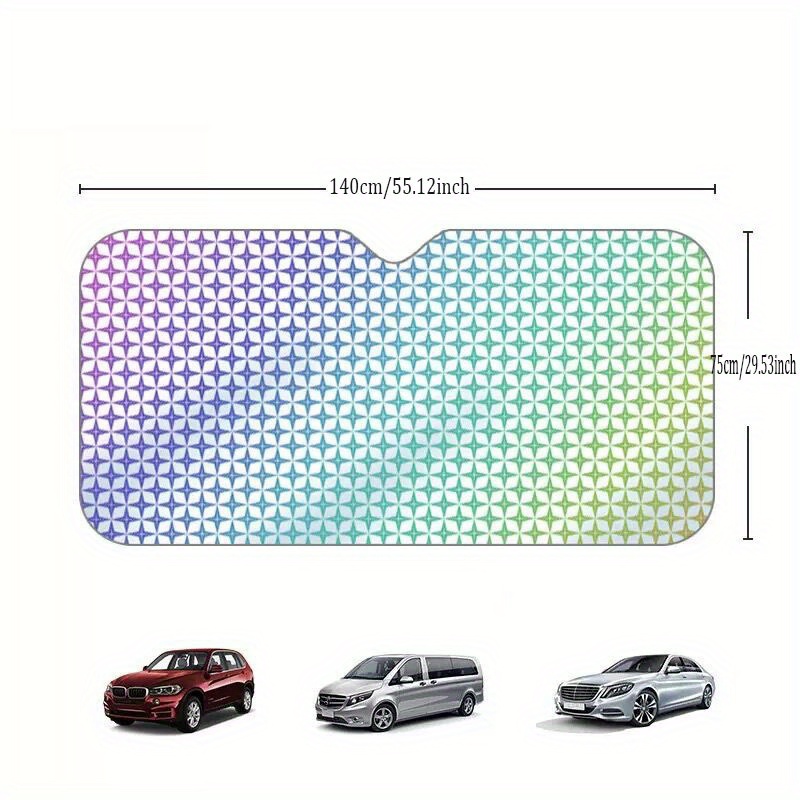 Auto-Sonnenblende, Vorderes Getriebe, Verdickte Laser-Sonnenblende,  Sonnenschutz, Wärmeisolierung, Sonnenblende, Auto-SUV, Offroad-Sonnenblende  - Temu Germany