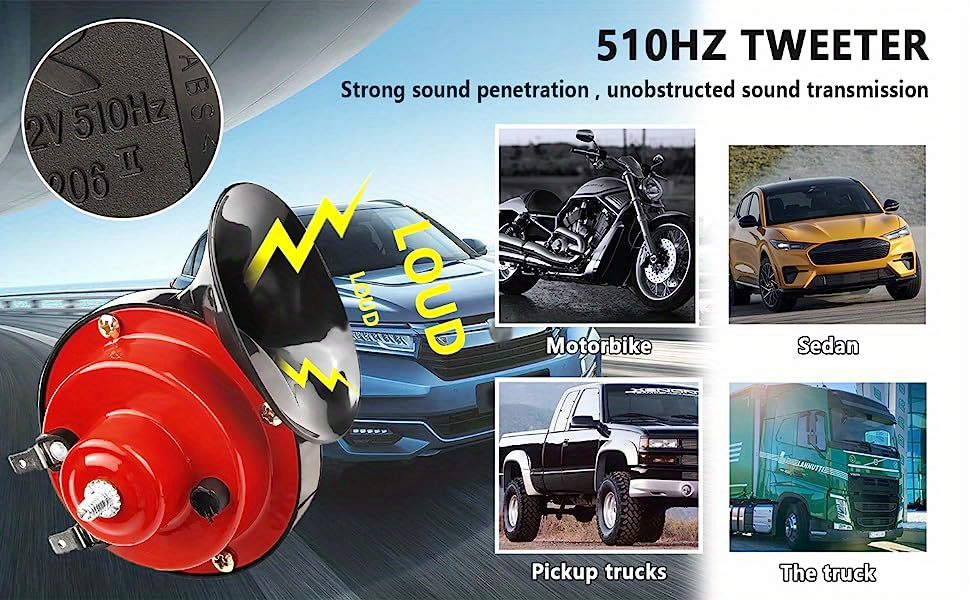 300DB Super Train Horn for Trucks Car Boat Motorcycle Electric