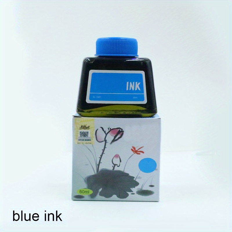 KRV Fountain Pen Ink 20 Bottle(60ml) Free 4Bottle Red Ink Dye Based