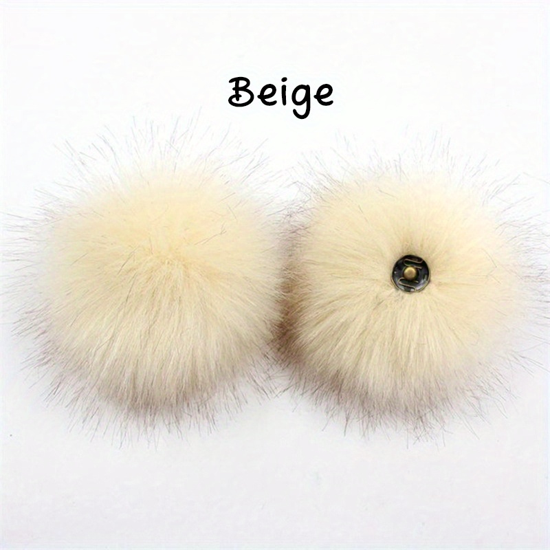 Imitation Fur Ball Pompom Pendants For Women Hat Fur - Temu