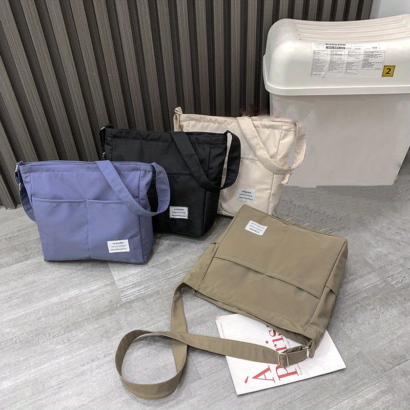 Nylon Canvas Utility Messenger Bag