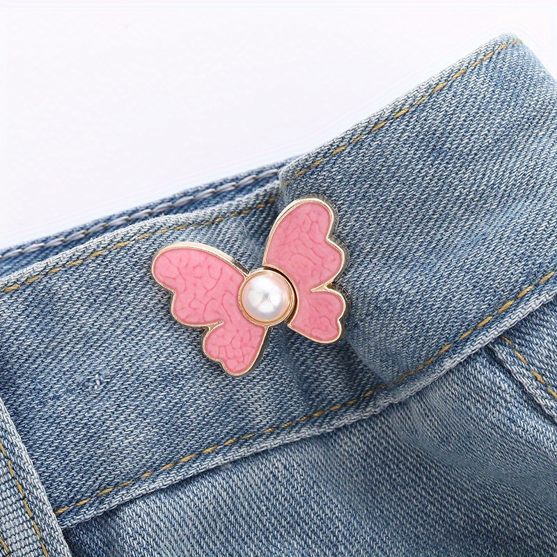 1pc Detachable Retro Metal Buttons Snap Fastener Pants Pin for Jeans  Retractable Button Sewing-Free Perfect